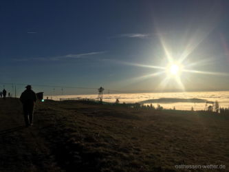Nebelmeer Ort: Hoherodskopf / Foto: Rebecca Bloß / Datum: 28.12.2018